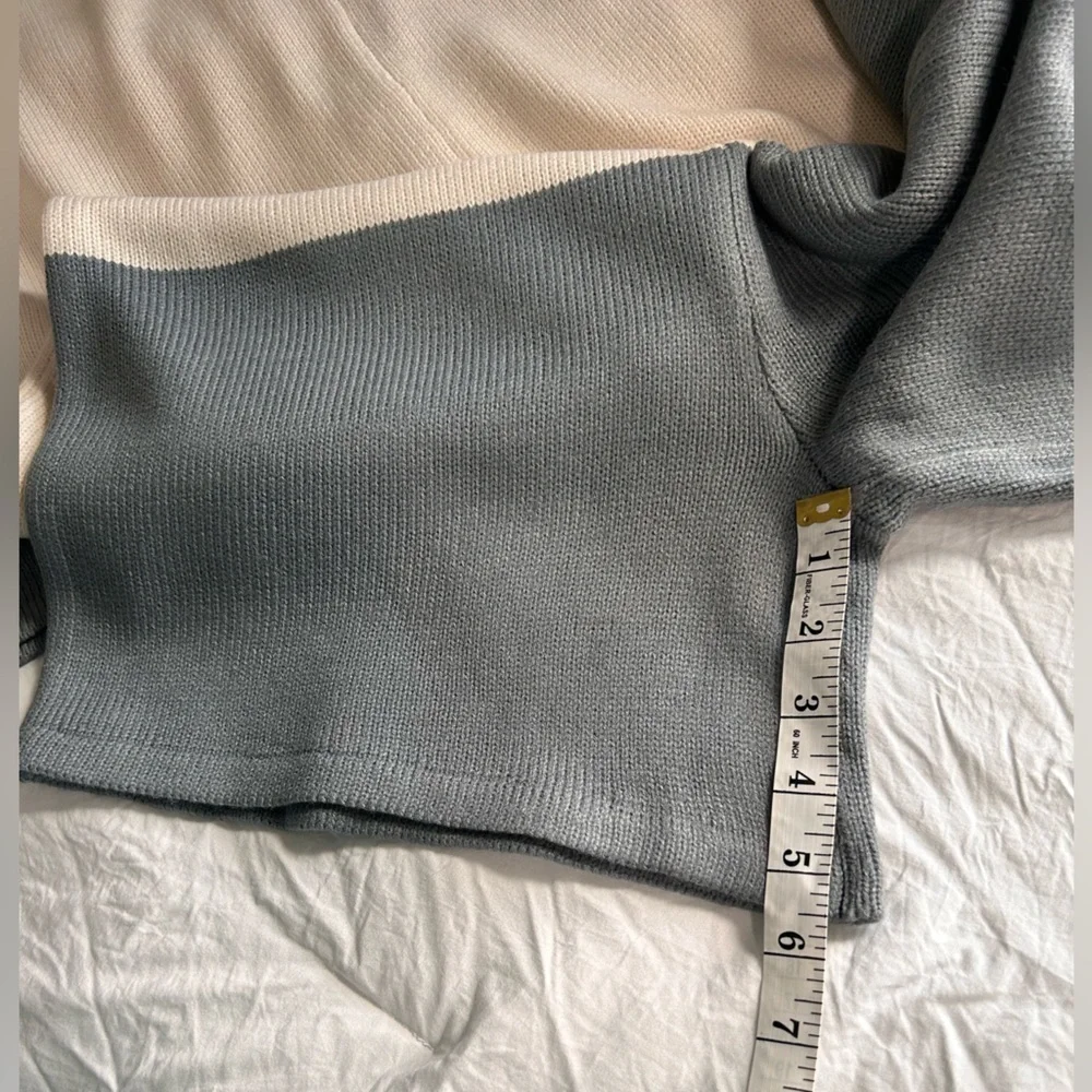 LUCCA Cream and Gray Jumpsuit KNITTED 
NAVY - - Picture 7 of 14